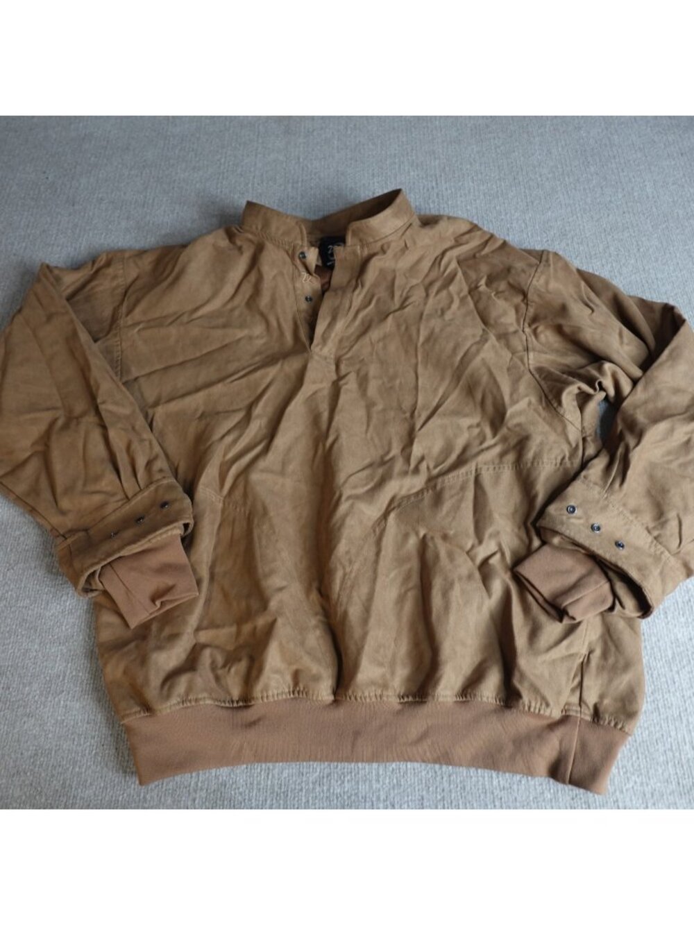 Zero Restriction Tour Series Jacket Large Beige Microfiber 1/4 Snap